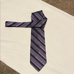 Burma Bibas striped 100% silk tie